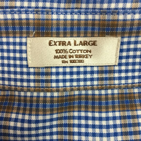 Peter Millar Men's Plaid Button Down Long Sleeve Shirt Size XL - Picture 12 of 13